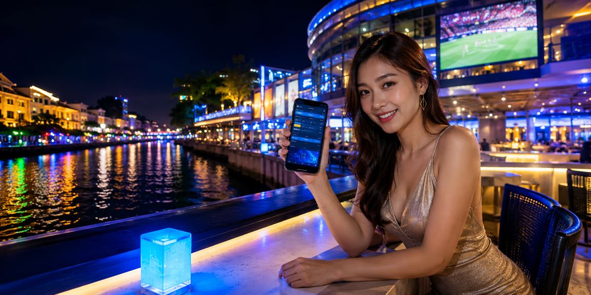 Pengguna Malaysia menggunakan aplikasi g20 di telefon pintar sambil menikmati hiburan kasino di Melaka